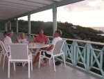 On the veranda